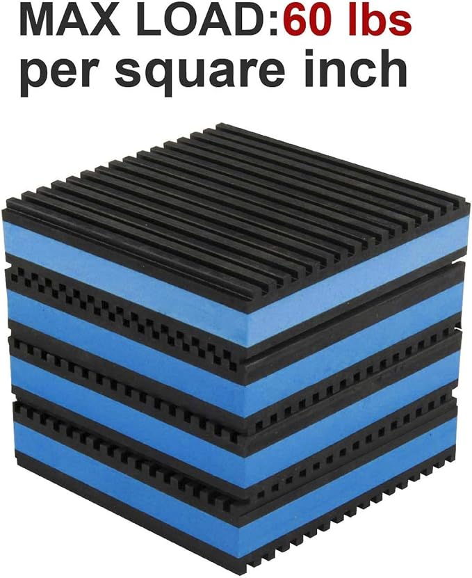 LBG Products Rubber Anti-Vibration Isolator Pads, Heavy Duty Blue EVA Pad - Image 5