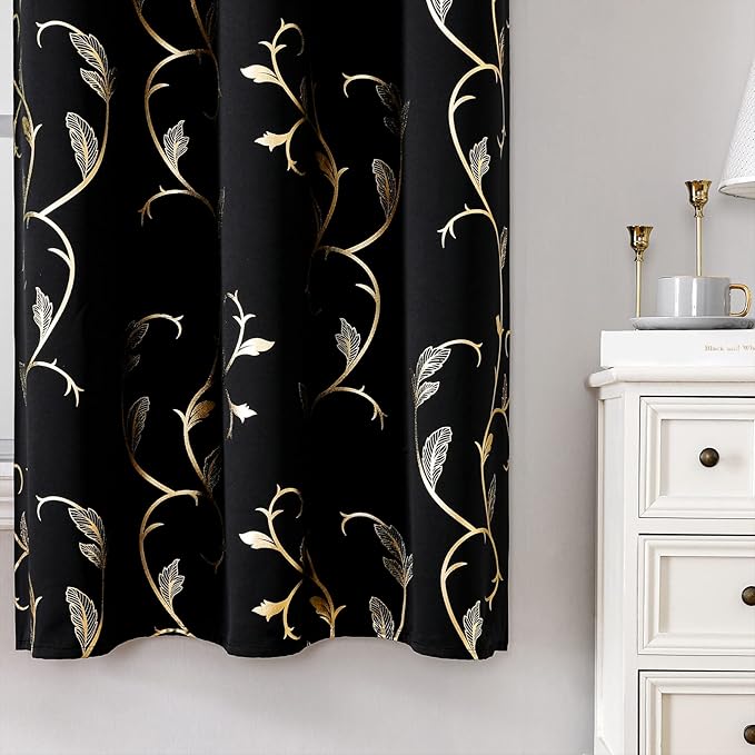 BUHUA Black Blackout Curtains - Image 3