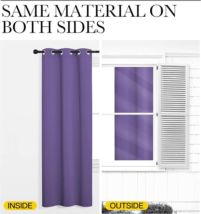 NICETOWN 84 inches Blackout Curtains - Image 6