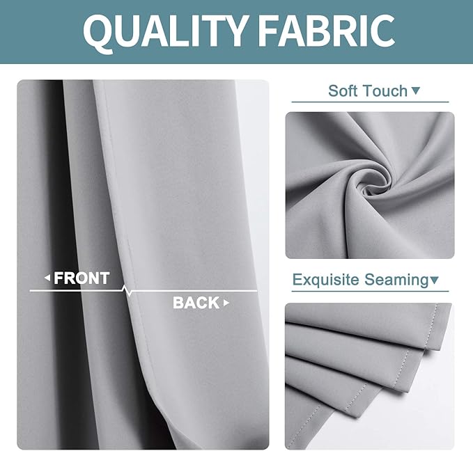 ChrisDowa Small Window Curtains 50 inches Long - Image 3