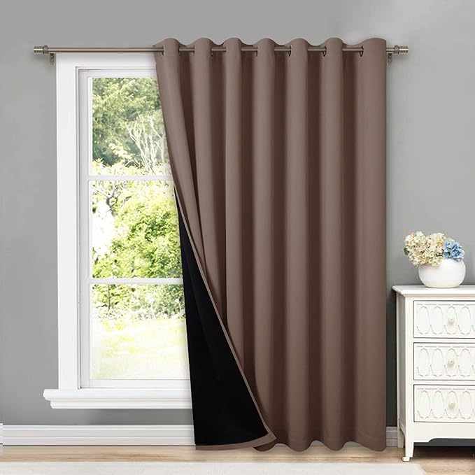 NICETOWN Room Warming Thermal Insulated 100% Blackout Long Curtain, Grommet by NICETOWN