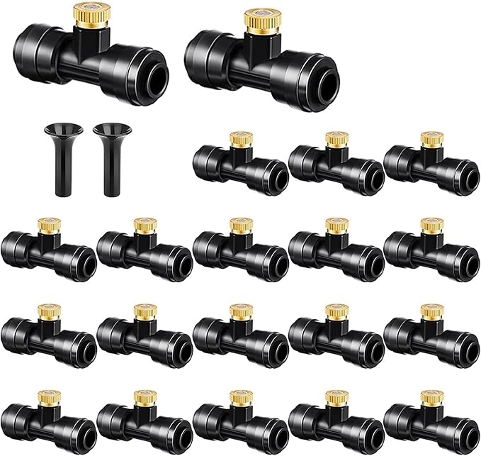 Brass & Black Misting Nozzles Kit by wexecon