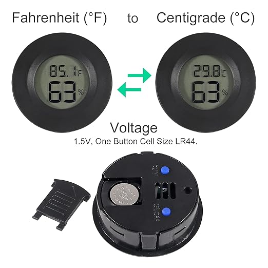 2PCS Mini Hygrometer Thermometer Electronic Digital Humidity Meter Gauge - Image 3