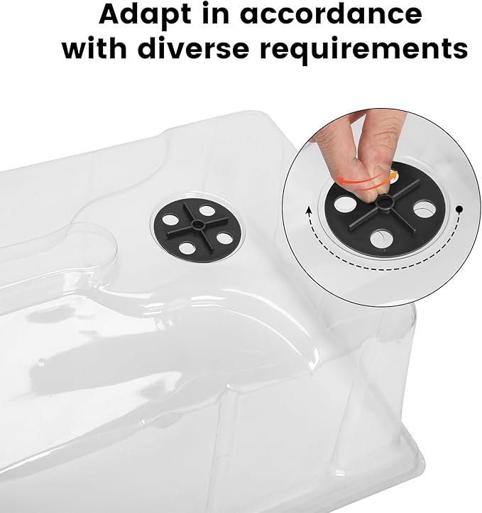 MIXC 10 Pack Humidity Dome 7" Tall Extra Strength, 1020 Growing Trays Cover - Image 5