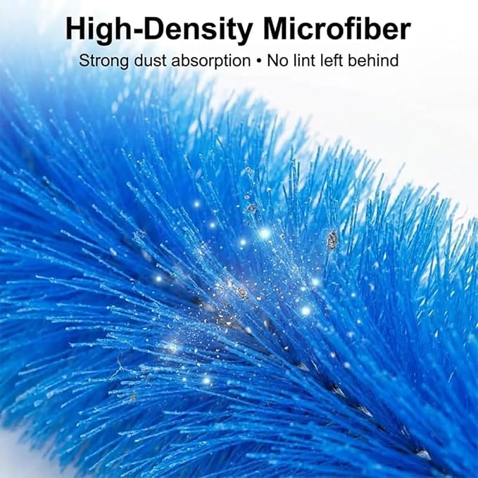 Bendable Microfiber Head, Reusable Dust Remover, 15.7in Bendable Microfiber Fan - Image 5
