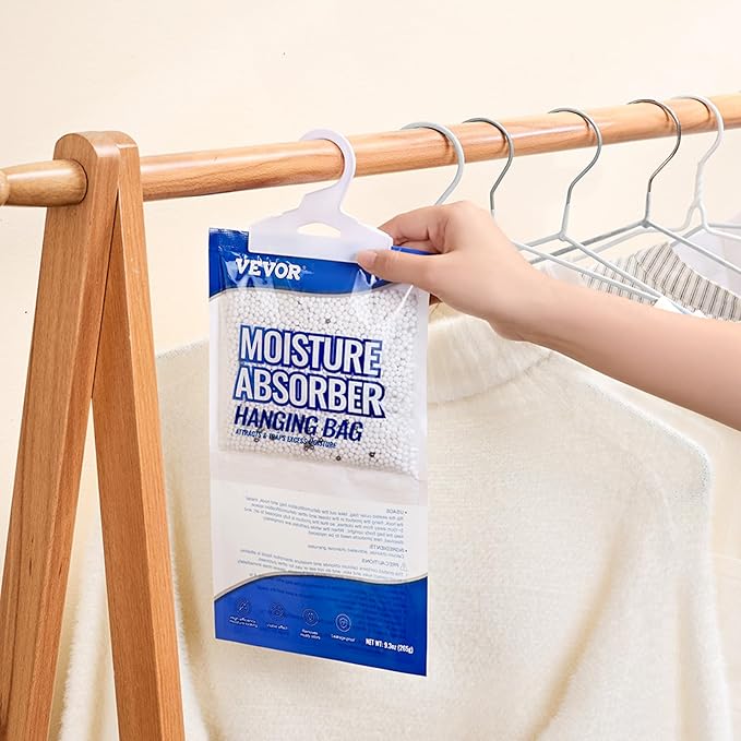 VEVOR Hanging Moisture Absorber, 9.3 oz Hanging Closet Dehumidifier Bags - Image 8