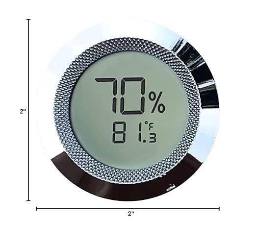 Prestige Import Group Round 2" Digital Hygrometer Thermometer - Image 5