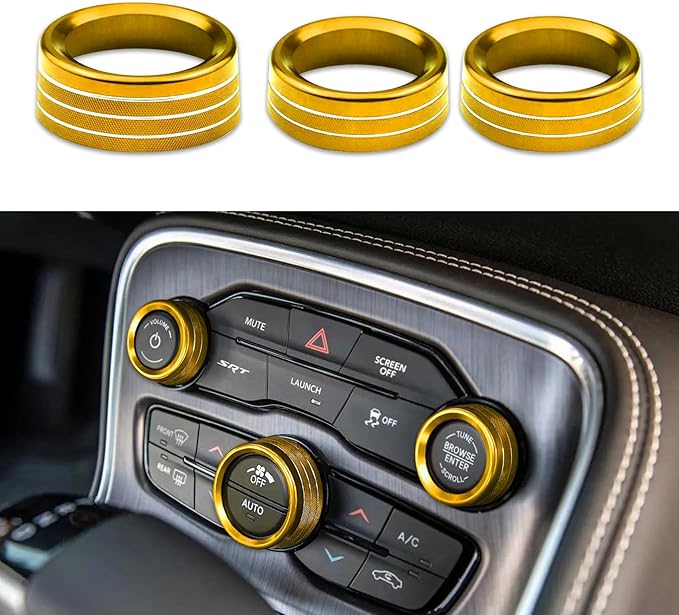 3PCS Air Conditioner Switch Button Knob Cover, Auto Accessories Climate Control by Unknown