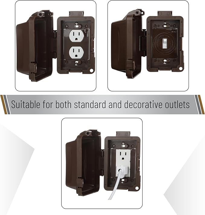 Bates- Weatherproof Electrical Outlet Cover, Outdoor Plug Cover, Outlet Cover - Image 2