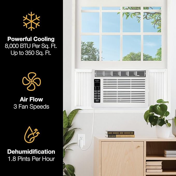 Whirlpool 8, 000 BTU Window Air Conditioner - Image 4
