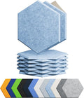 12 Pack Acoustic Panels Self Adhesive Sound Proof Foam, High Density Sound by Amantech