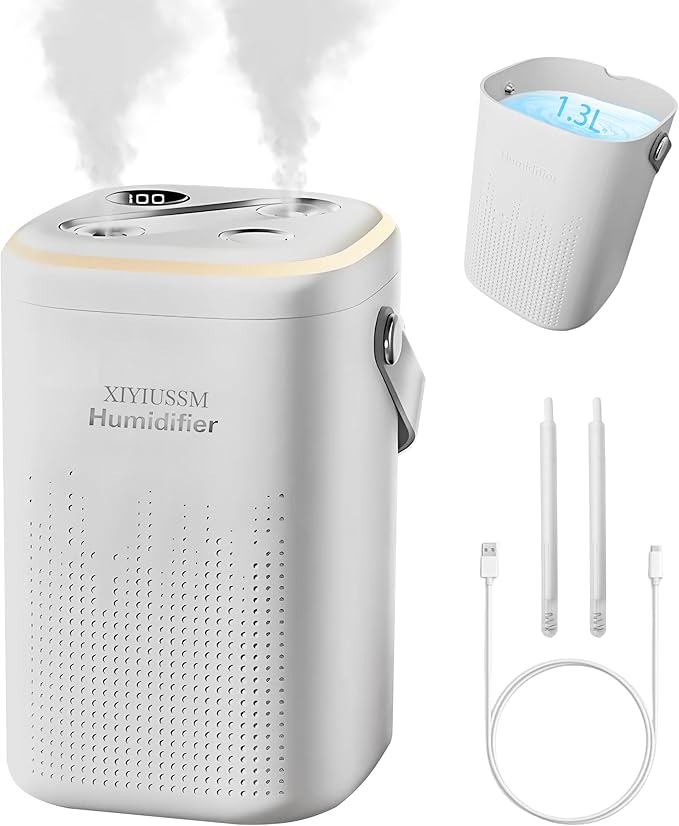 Humidifier for Bedroom 1.3l Plug In Easy Clean Humificador Smart Portable Air by WelcometoXIYIUSSMBrandStor