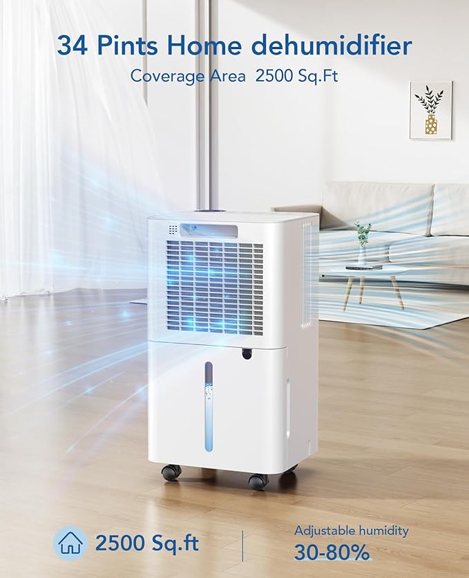 2500 Sq.Ft Dehumidifier for Basement - Image 2