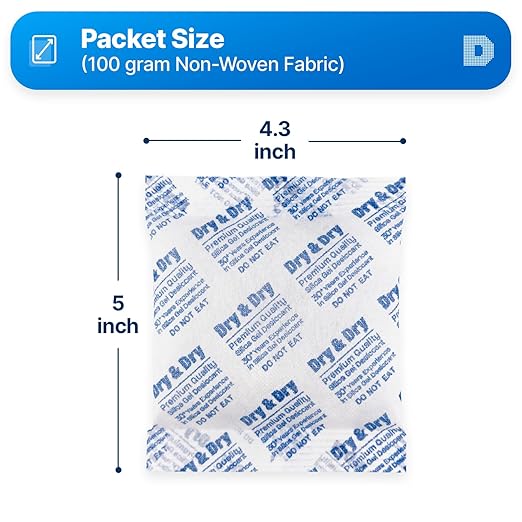 Dry & Dry Silica Gel Packets, Desiccant Packs, Silica Gel - Image 6