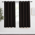 NICETOWN Toffee Brown Blackout Curtain 68 inch Length by NICETOWN