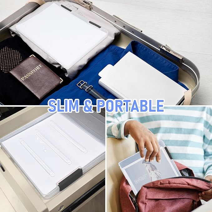 SAYEEC Portable Project Case A4 Plastic Transparent File Storage Box - Image 6
