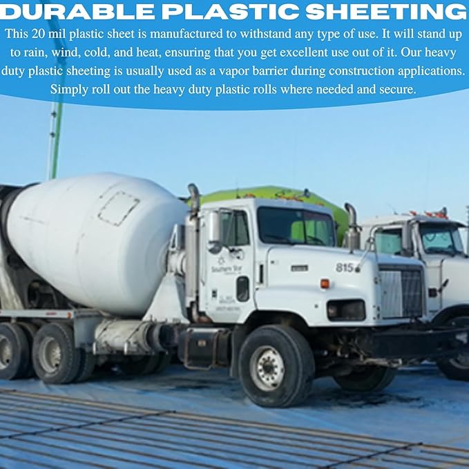 VBS - SEALCORE+ 20 Mil Concrete Vapor Barrier - Thick Plastic Sheet - Image 6