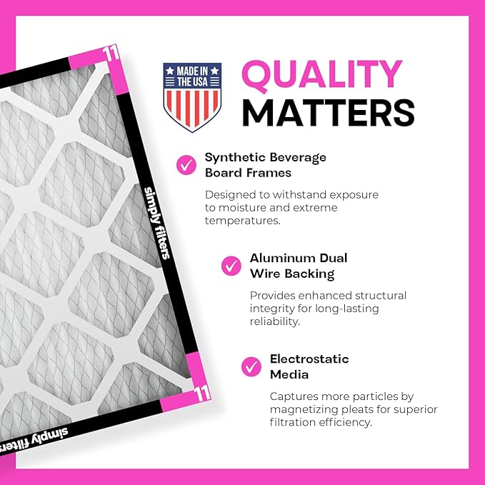 Simply 20x20x1 Air Filter, Merv 11, MPR 1000, 6 Pack, Furnace Air Filter - Image 4