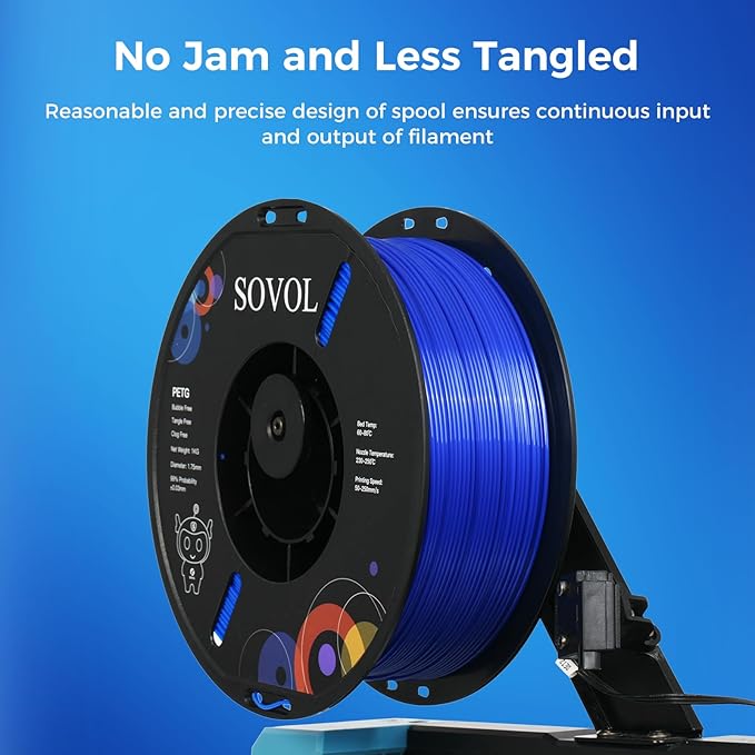 Sovol 3D Printer PETG Filament 1.75mm 1KG, High Precision, Strong Toughness - Image 5