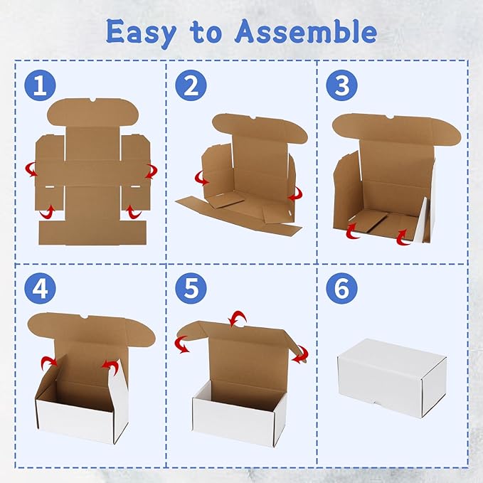 EXYGLO Trading Card Storage Box 25 Pack 340 Count 20pt, 7.1x3.8x2.9 Inch White - Image 6
