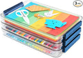 Clear Portable Slim Project Case 9 X 13 Plastic Storage File Box by CATOOMUU