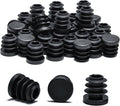 9/16" Plastic Hole Plugs Black -Round Chair Leg Caps, Flush Mount Pipe Plugs by EASYEAH