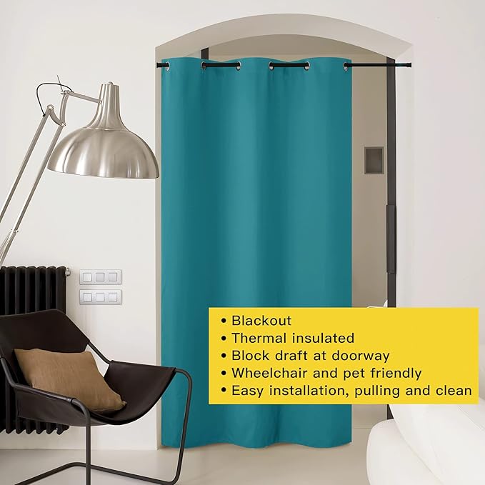 NICETOWN Sound Reducing Room Divider Curtain Screen Partition, Function Thermal - Image 8