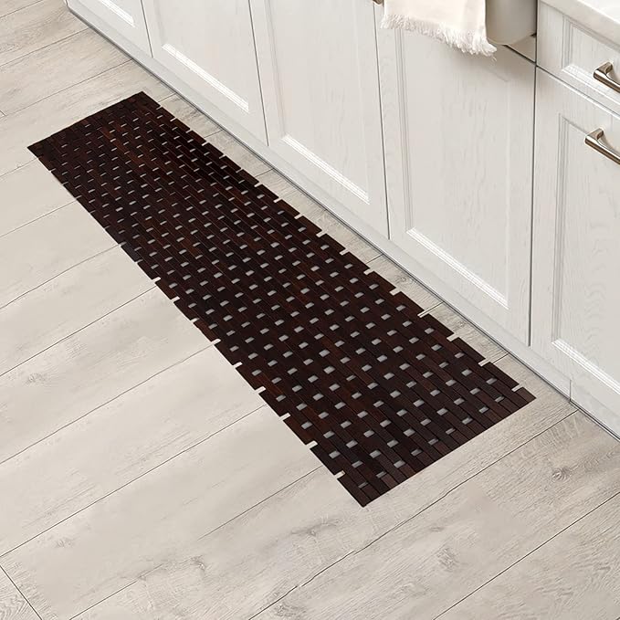 Bath Mat Bathroom Runner Long Large Rugs Floor Wood Shower Bathtub Waterproof - Image 6