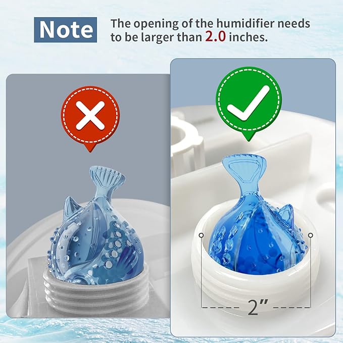 Humidifier Cleaning Fish: 12 Packs Humidifier Tank Cleaner Ball Compatible - Image 5