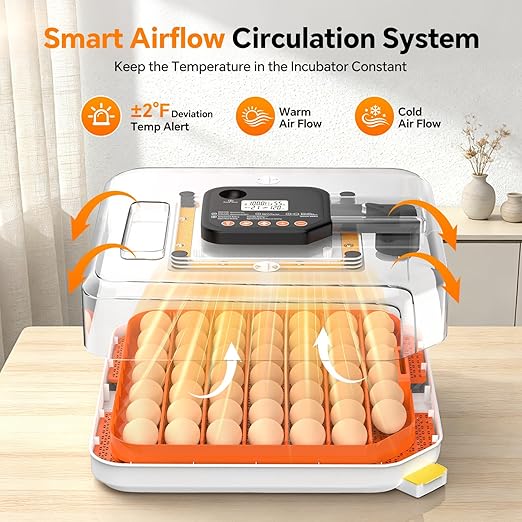 48 Egg Incubator for Hatching Eggs, Chicken Incubator - Image 2