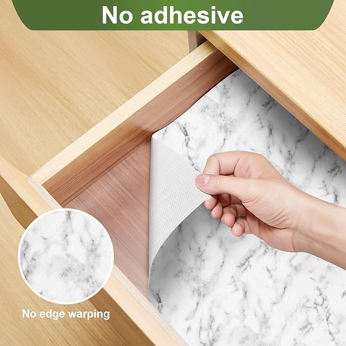 Moriah Shelf Liner Non Adhesive, Kitchen Drawer Liner Non Slip Waterproof - Image 9