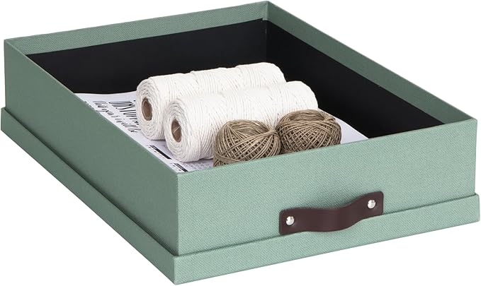 Bigso Oskar Canvas Fiberboard Document Letter Box - Image 4