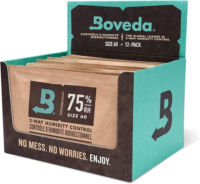 Boveda 75% Two-Way Humidity Control Packs – Size 60 – 12 Pack – Fix Major by Boveda