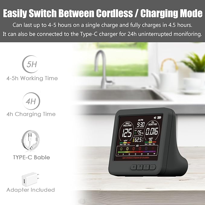 Professional Indoor Air Quality Monitor - Image 8