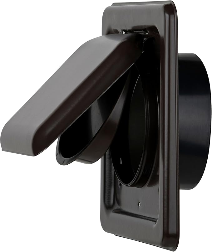 NO-PEST VENT MetalGuard, Dual Door Dryer Vent Cover Outdoor 4 Inch, by No-PestVent