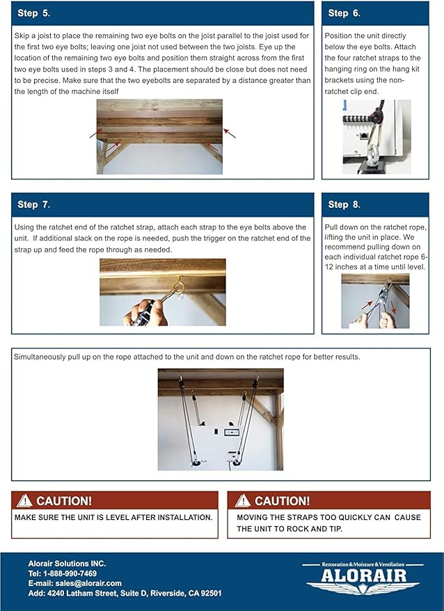 ALORAIR Hanging Kits for Crawl Space & Basement Dehumidifiers, Easy Way to - Image 5