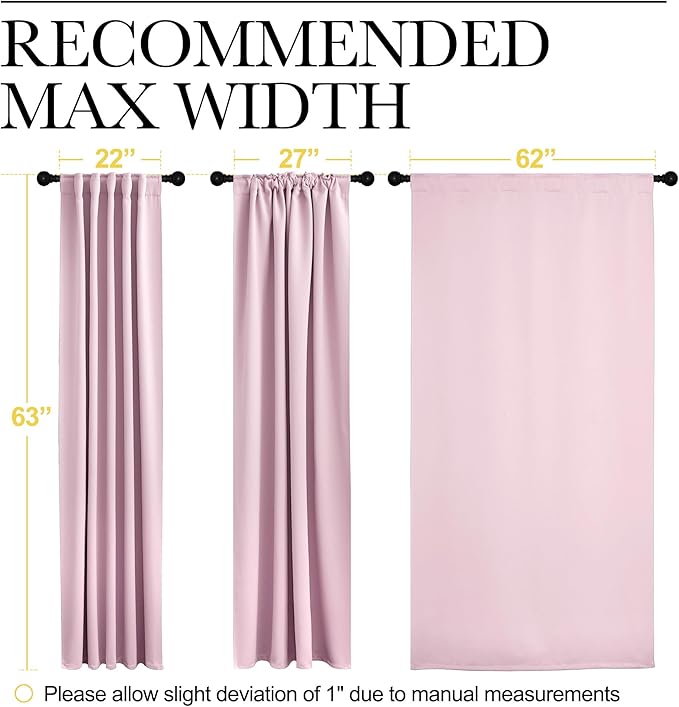 NICETOWN Blackout Curtain Panels Window Draperies - Image 7