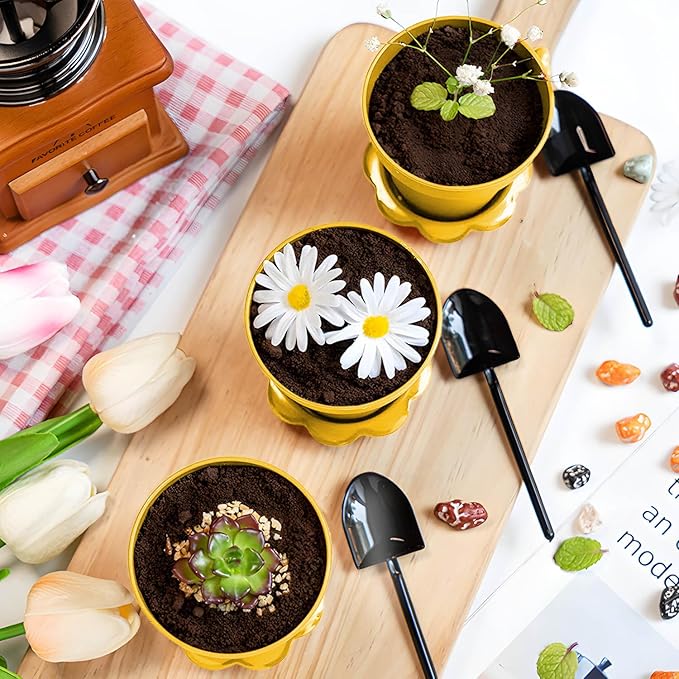 20 Pcs Nursery Pots with Humidity Dome, Flower Pot Dessert Cups with Bring A - Image 2