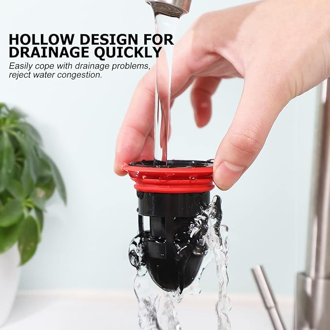 IMIKEYA Odor-Proof Shower Drain Plug, Fits 1.5''-2'' ID Sewers, and Pipes - Image 3