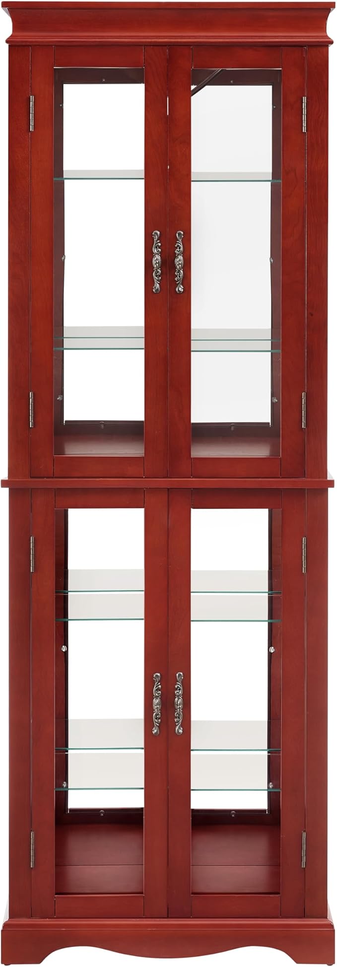 Lighted Glass Curio Cabinet - Image 6