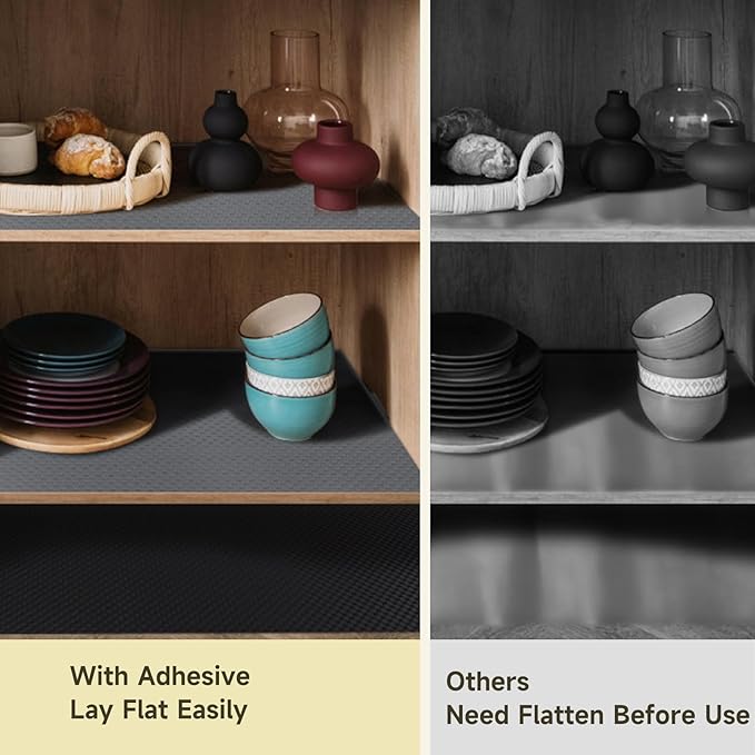 WochiTV Adhesive Shelf Liner 17.5 X 240 Inches Peel and Stick Kitchen Liner - Image 2