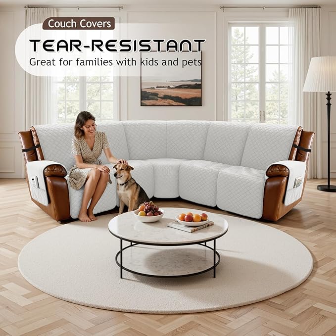 Arfntevss Waterproof Recliner Sectional Couch Covers - Image 7