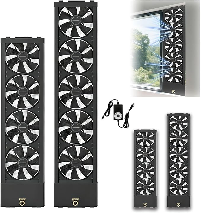Vertical Window Exhaust Fan, Adjustable Speed by Unknown