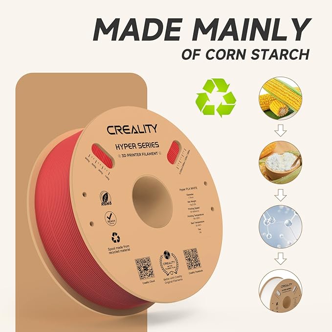 Official Creality Hyper PLA Filament 1.75mm, High Speed PLA 30-600mm/s Rapid 3D - Image 5