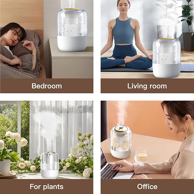 Air Humidifier for Bedroom, 2L Quiet Cool Mist Humidifier for Plants Dorm Room - Image 8