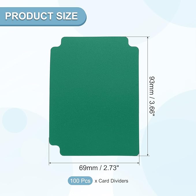 PATIKIL Trading Card Dividers, Dark Green - Image 2