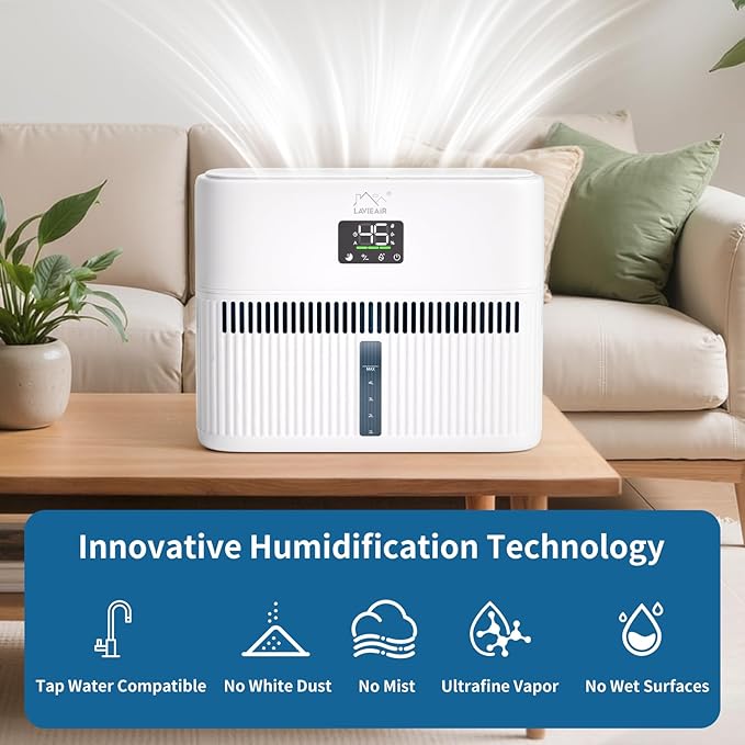 Smart Evaporative Humidifiers for Bedroom, Living Room, Large Room up to 300 ft² - Image 3
