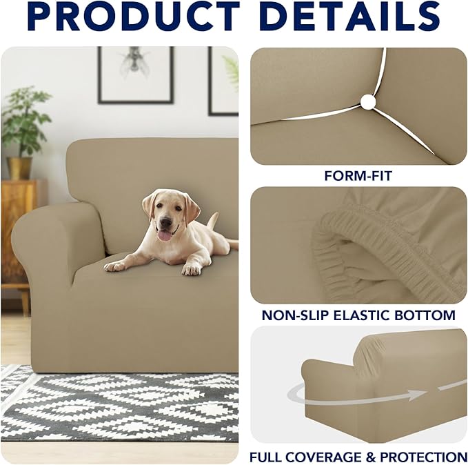 PureFit 100% Dual Waterproof Couch Cover Slipcovers - Image 4