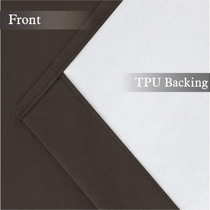 Easy Home 2 Panels Blackout Tier Curtain - Image 4