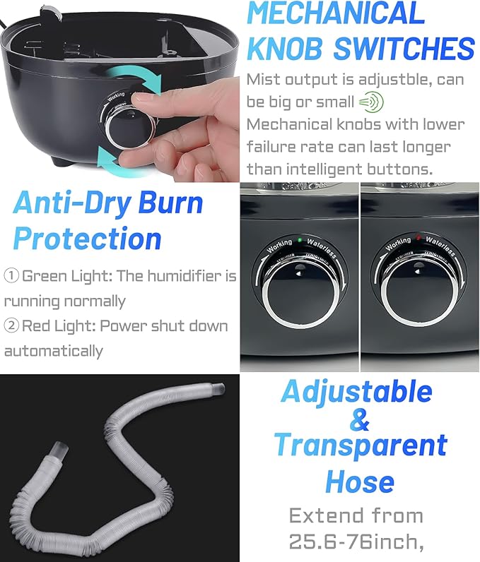 Top fill Reptile Fogger Terrariums Humidifier Fog Machine Mister - Image 5
